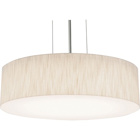 Afx Anton 12" LED Pendant - Satin Nickel Finish - Jute Shade ANP1214LAJUDSN-JT